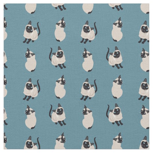 Tissu de chat siamois (Fermer)