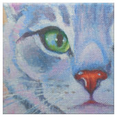 Tissu de chat Tabby gris pour masques faciaux (fermé)
