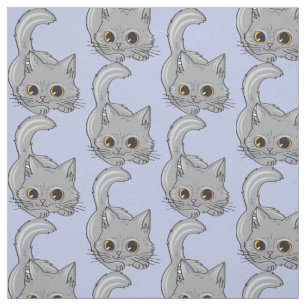 Tissu de chaton mignon couleur personnalisée
