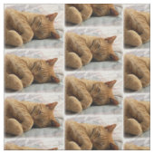 Tissu de chats couchés (Échantillon)