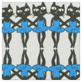 Tissu de chats dansants (Fermer)