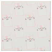 Tissu de chats souriants (Fermer)