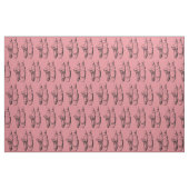 Tissu de Chaussons de Ballet Rose (Fat Quarter)