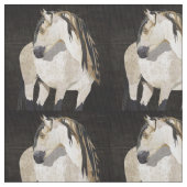 Tissu de cheval blanc (fermé)