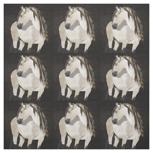 Tissu de cheval blanc (Échantillon)
