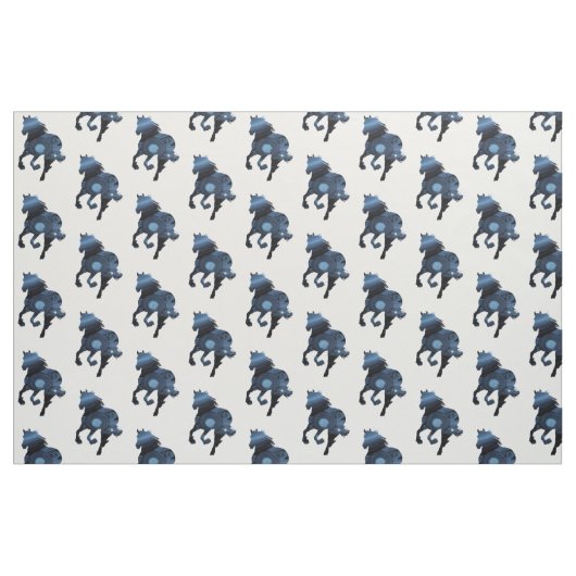 Tissu de Cheval Bleu (Fat Quarter)
