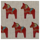 Tissu de cheval Dala en lin naturel (Échantillon)
