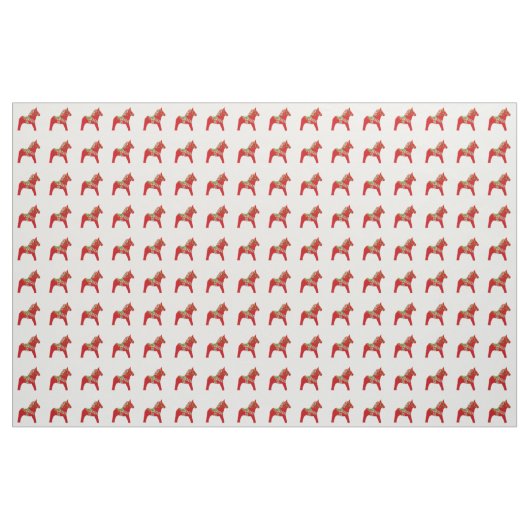 Tissu de cheval de Dala de Noël (Fat Quarter)