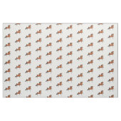 Tissu de cheval de Saddlebred d'Américain de baie (Fat Quarter)