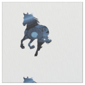 Tissu de Chevaux Bleus (fermé)