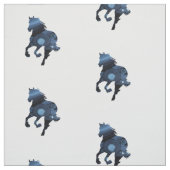 Tissu de Chevaux Bleus (Échantillon)