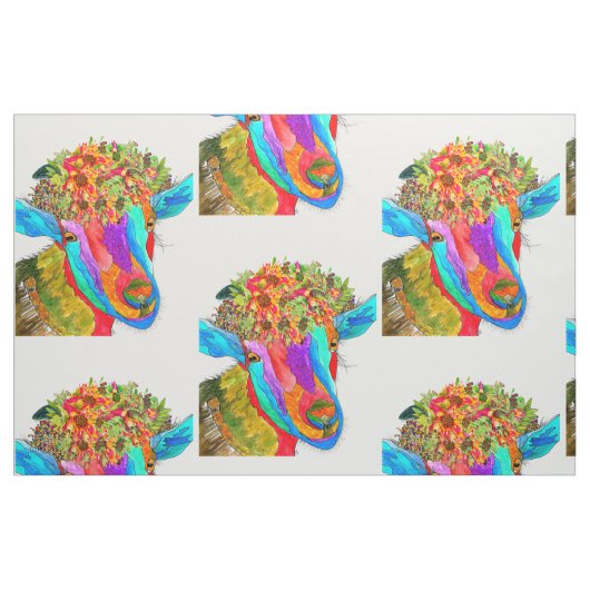 Tissu de chèvre mignon et coloré (Fat Quarter)