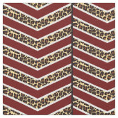 Tissu de Chevron d'empreinte de léopard (Fermer)