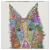 Tissu de chien en argent (Échantillon)