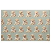 Tissu de chien Retriever Labrador jaune (Fat Quarter)