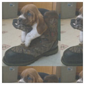 Tissu de chiot de chien de basset (Fermer)