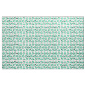 Tissu de Chouettes Turquoises (Yard)