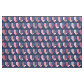 Tissu de coeurs de drapeau américain (Yard)