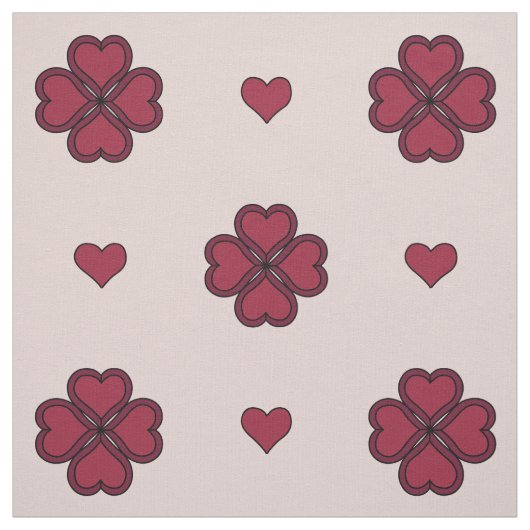 Tissu de coeurs pour la Saint-Valentin (Échantillon)