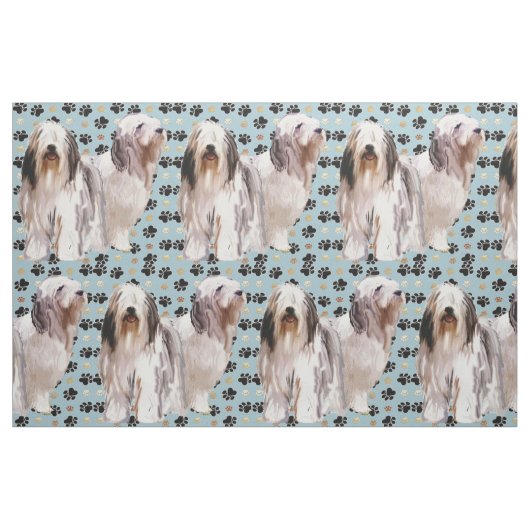 Tissu de collimateurs et de empreintes de pattes (Fat Quarter)