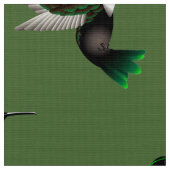 Tissu de concepteur de colibri (Fermer)