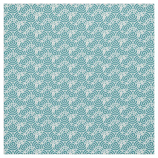 Tissu de conception abstraite à trois spirales bla (Échantillon)