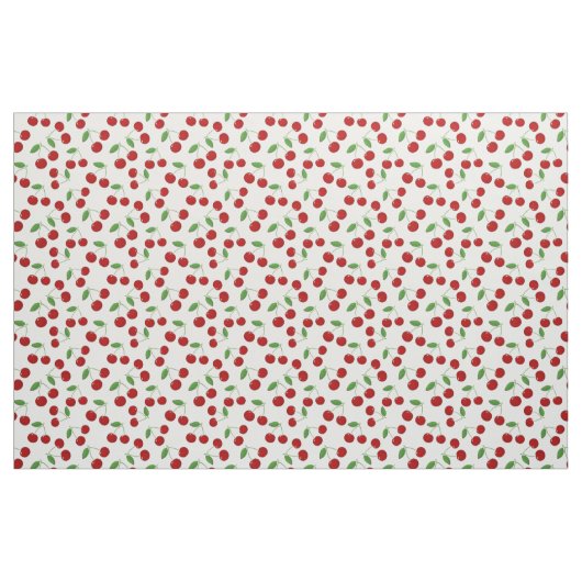 Tissu de conception de cerises (Fat Quarter)
