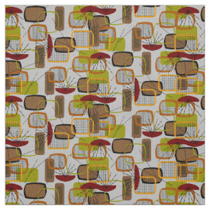 Tissu de conception des rectangles modernes du mil