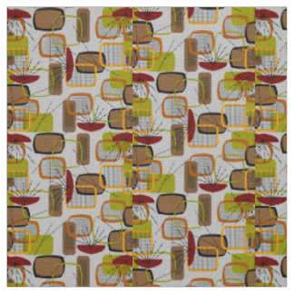 Tissu de conception des rectangles modernes du mil