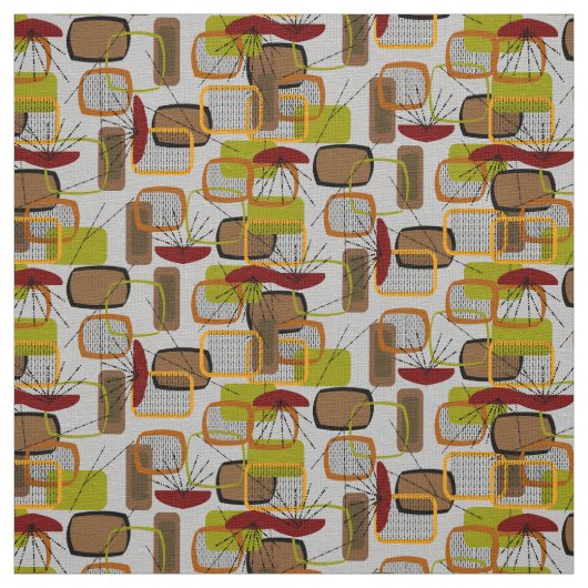 Tissu de conception des rectangles modernes du mil (Échantillon)