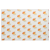 Tissu de conception d'impression de poisson rouge (Fat Quarter)