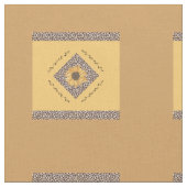 Tissu de conception d'impression jaune et tigre (Fermer)