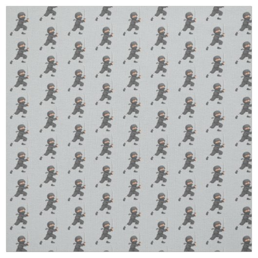 Tissu de conception Ninja gris (Échantillon)