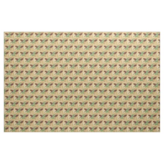 Tissu de cône de pin (Fat Quarter)