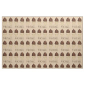 Tissu de cônes de crème glacée au chocolat personn (Fat Quarter)