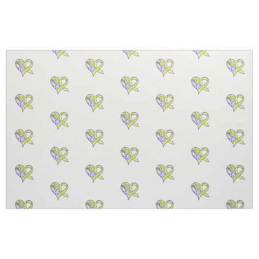 Tissu de conscience de syndrome de Down (Fat Quarter)