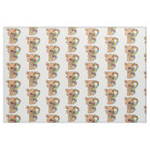 Tissu de conscience d'ours de ruban d'autisme (Fat Quarter)