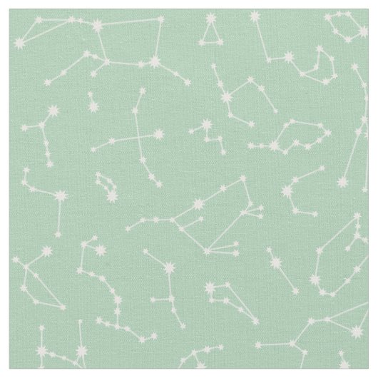 Tissu de constellation - menthe (Fermer)