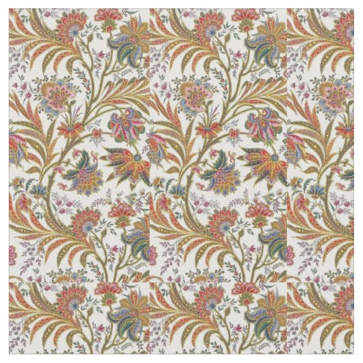 Tissu de coton à motif floral (Fermer)