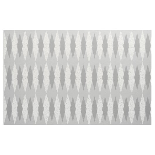 Tissu de coton à motifs de losanges gris moderne (Fat Quarter)