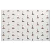 Tissu de coton africain de faune de girafe (Fat Quarter)