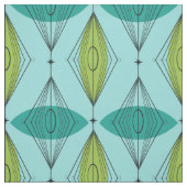 Tissu de coton atomique d'Ogee et de Starbursts (Échantillon)