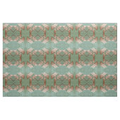 Tissu de coton avec motif feuille Gingko (Fat Quarter)