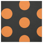 Tissu De Coton Composé À Pot Noir Et Orange (Échantillon)