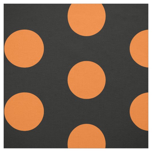 Tissu De Coton Composé À Pot Noir Et Orange (Échantillon)