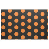 Tissu De Coton Composé À Pot Noir Et Orange (Fat Quarter)