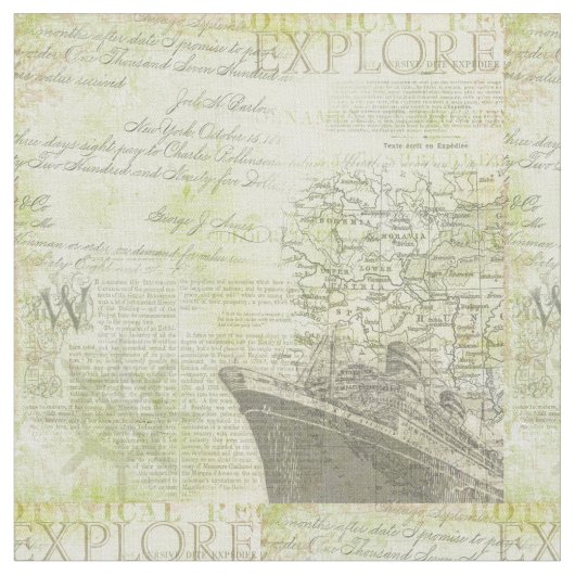 Tissu de coton d'antiquité (Fermer)