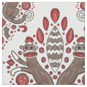 tissu de coton de damassé de singe de chaussette (fermé)