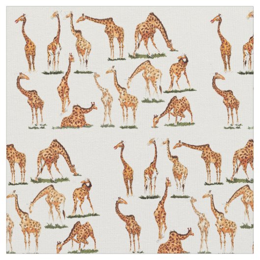 TISSU DE COTON DE "GIRAFE" (Fermer)