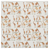 TISSU DE COTON DE "GIRAFE" (Échantillon)